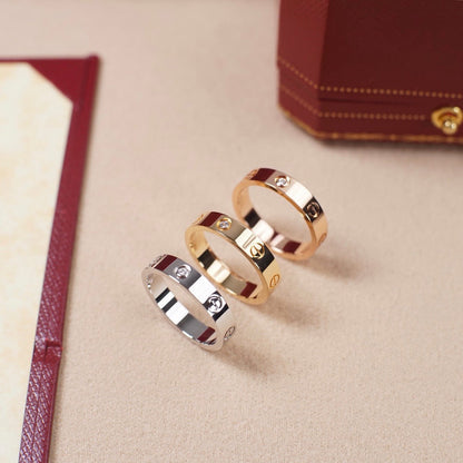 [Ornora Jewelry]LOVE 4MM 1 DIAMOND RING