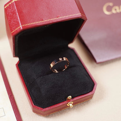 [Ornora Jewelry]LOVE 4MM 1 DIAMOND RING