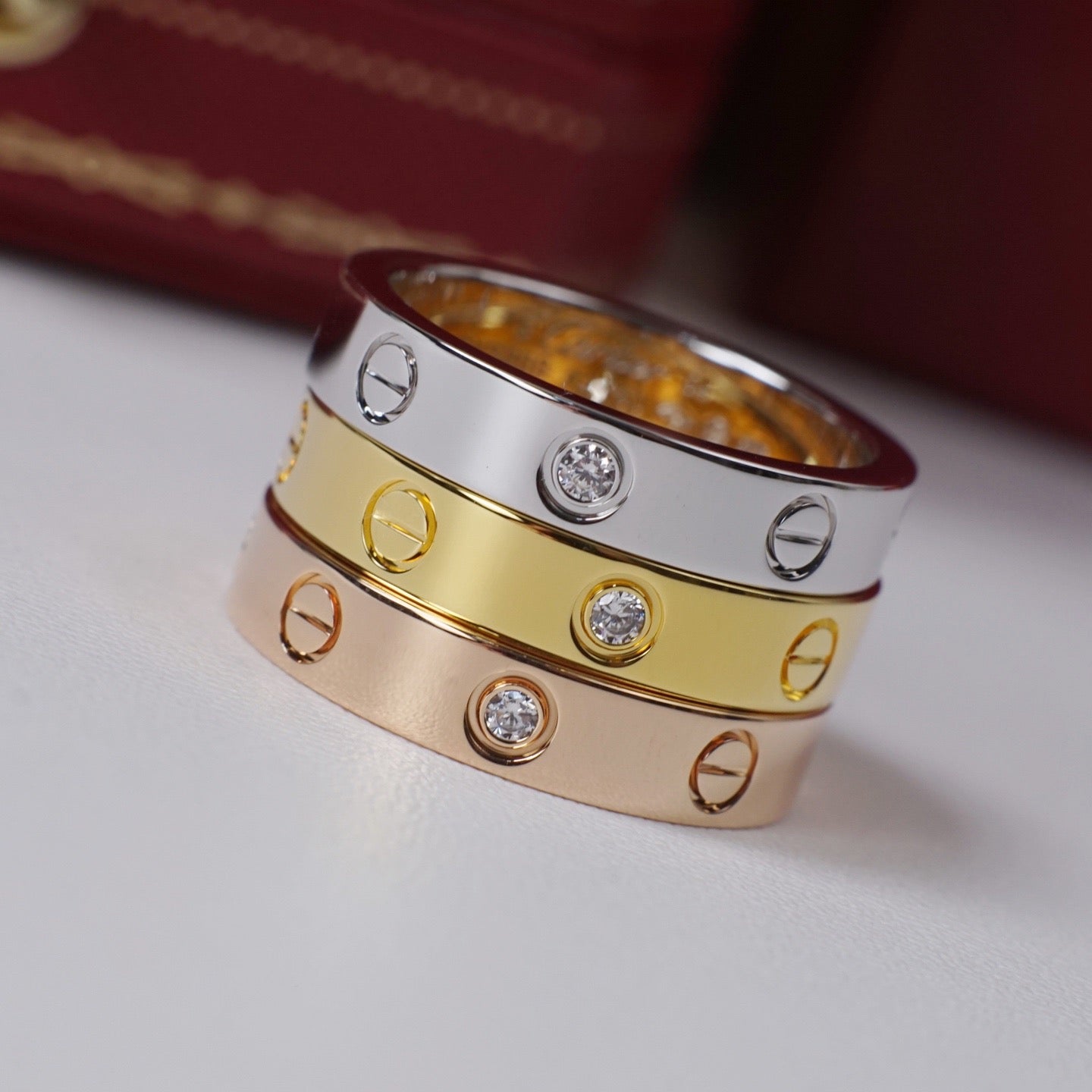 [Ornora Jewelry]LOVE 4MM 1 DIAMOND RING