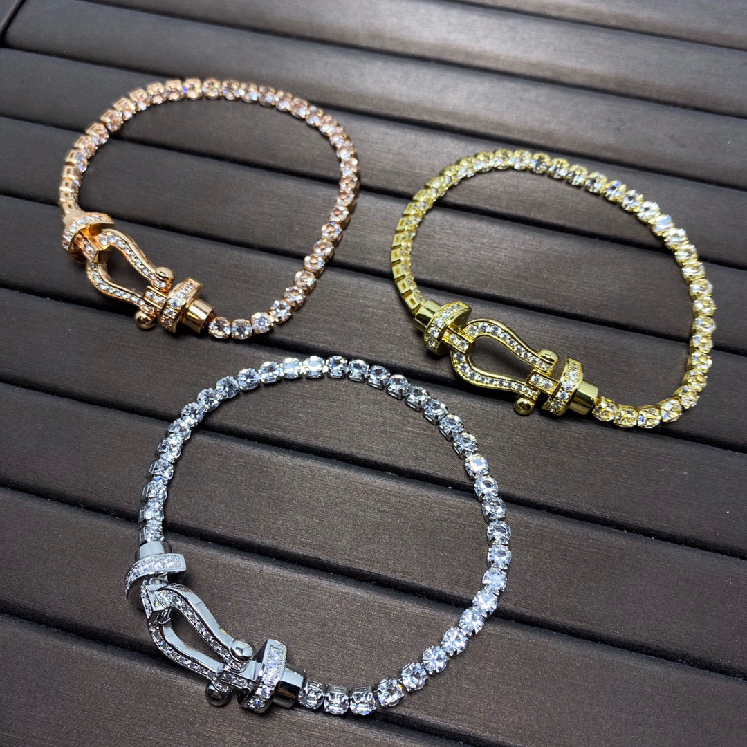 [Ornora Jewelry]FORCE  HORSESHOE  DIAMOND TENNIS BRACELET