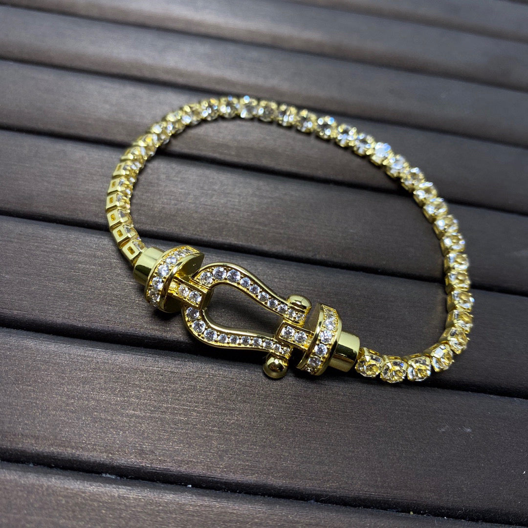 [Ornora Jewelry]FORCE  HORSESHOE  DIAMOND TENNIS BRACELET