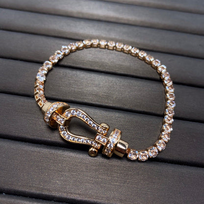[Ornora Jewelry]FORCE  HORSESHOE  DIAMOND TENNIS BRACELET