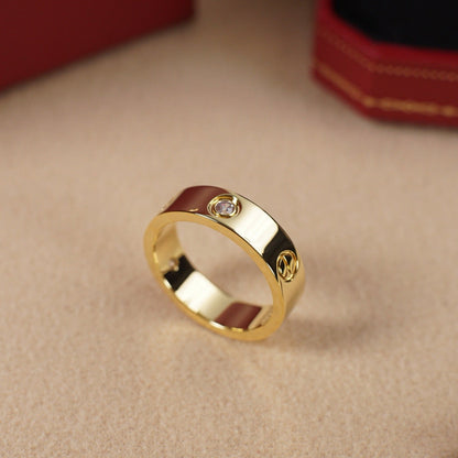 [Ornora Jewelry]LOVE 5.5MM 3 DIAMOND RING