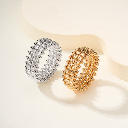 [Ornora Jewelry]CLASH 9.2MM DOUBLE ROW RING