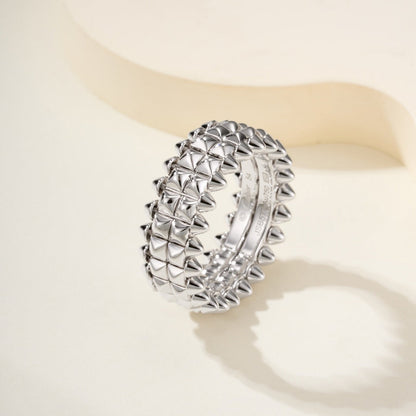 [Ornora Jewelry]CLASH 9.2MM DOUBLE ROW RING
