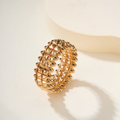 [Ornora Jewelry]CLASH 9.2MM DOUBLE ROW RING