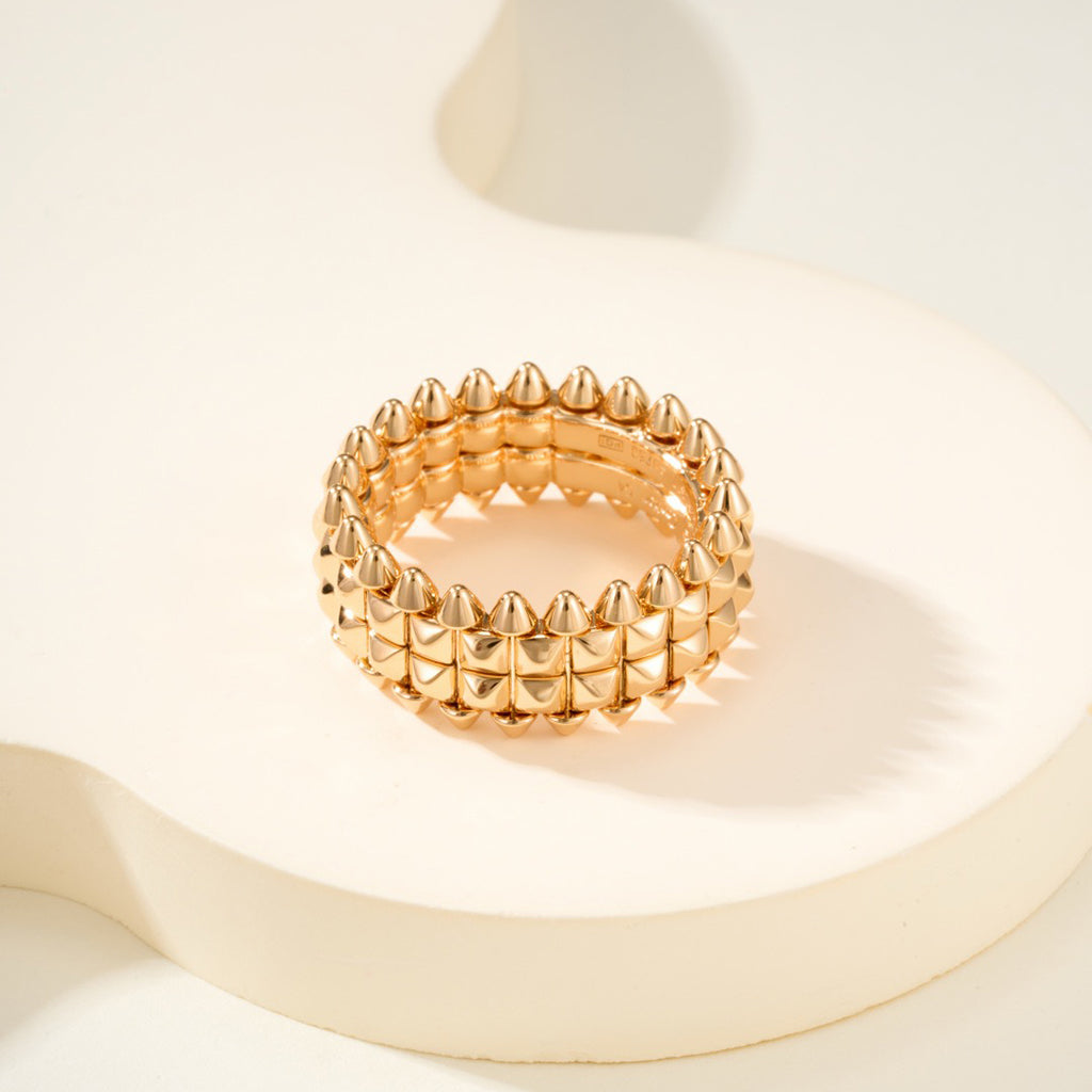 [Ornora Jewelry]CLASH 9.2MM DOUBLE ROW RING