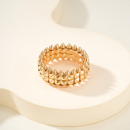 [Ornora Jewelry]CLASH 9.2MM DOUBLE ROW RING