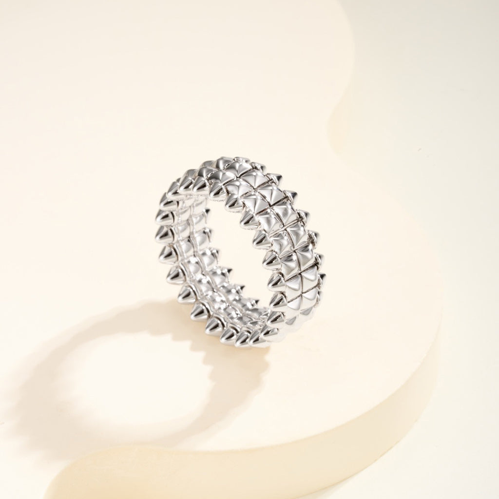 [Ornora Jewelry]CLASH 9.2MM DOUBLE ROW RING