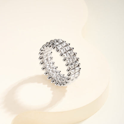 [Ornora Jewelry]CLASH 9.2MM DOUBLE ROW RING