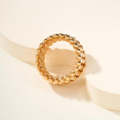 [Ornora Jewelry]CLASH 9.2MM DOUBLE ROW RING