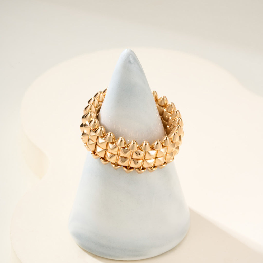 [Ornora Jewelry]CLASH 9.2MM DOUBLE ROW RING