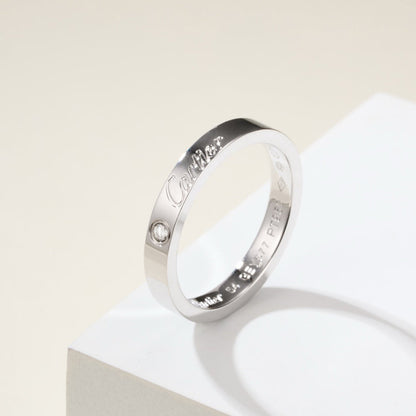 [Ornora Jewelry]LOVE RING 4MM 1 DIAMOND