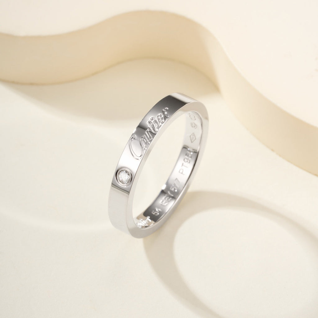 [Ornora Jewelry]LOVE RING 4MM 1 DIAMOND