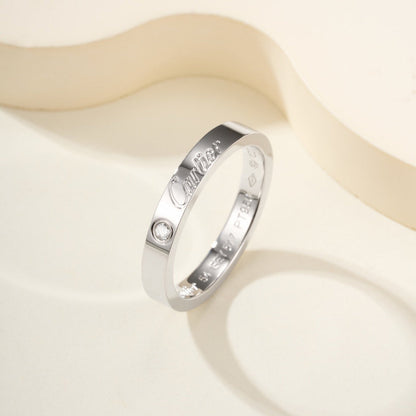 [Ornora Jewelry]LOVE RING 4MM 1 DIAMOND