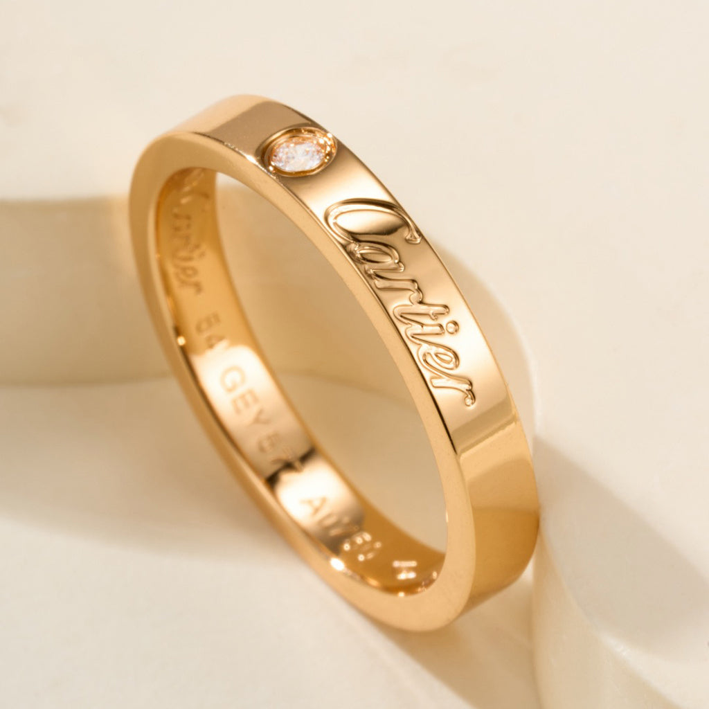 [Ornora Jewelry]LOVE RING 4MM 1 DIAMOND