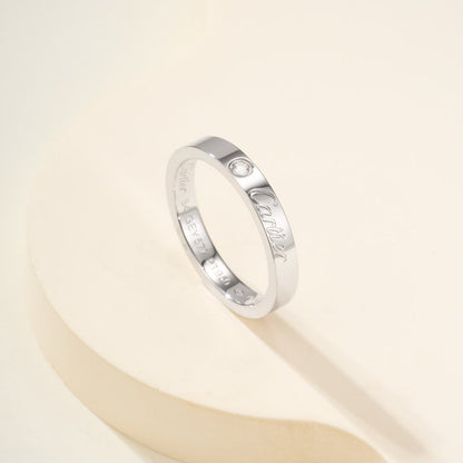 [Ornora Jewelry]LOVE RING 4MM 1 DIAMOND