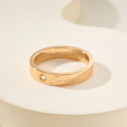 [Ornora Jewelry]LOVE RING 4MM 1 DIAMOND