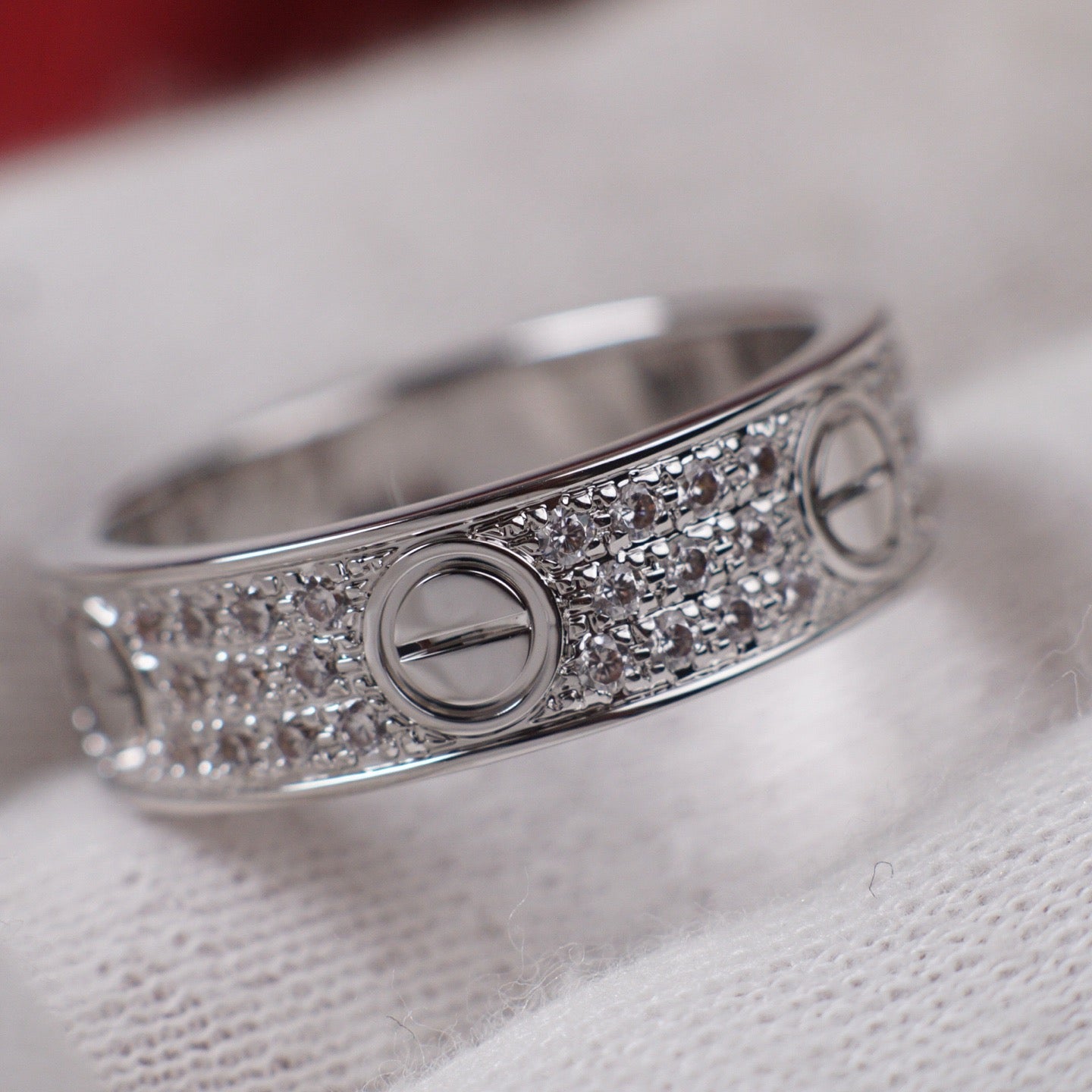 [Ornora Jewelry]LOVE RING 5.5MM DIAMONDS PAVED