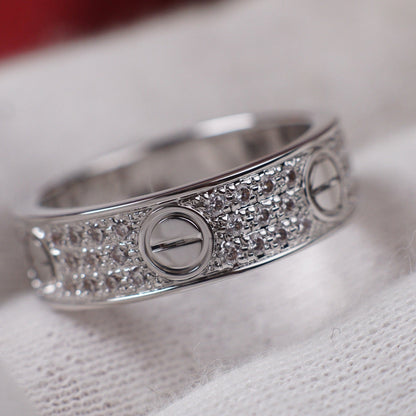 [Ornora Jewelry]LOVE RING 5.5MM DIAMONDS PAVED