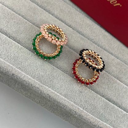 [Ornora Jewelry]CLASH 7.9MM AGATE CHALCEDONY RING