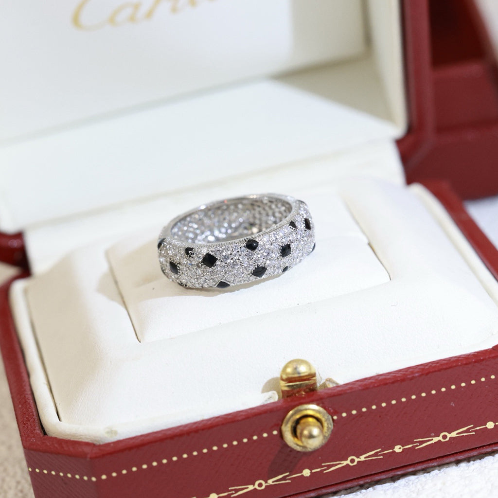 [Ornora Jewelry]PANTHERE SPOTTED FULL DIAMOND RING