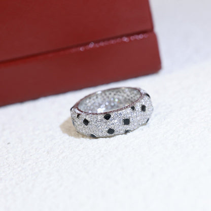[Ornora Jewelry]PANTHERE SPOTTED FULL DIAMOND RING