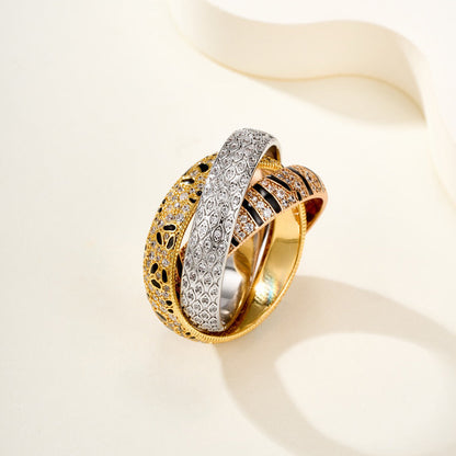 [Ornora Jewelry]TRINITY  RING LEOPARD PRINT