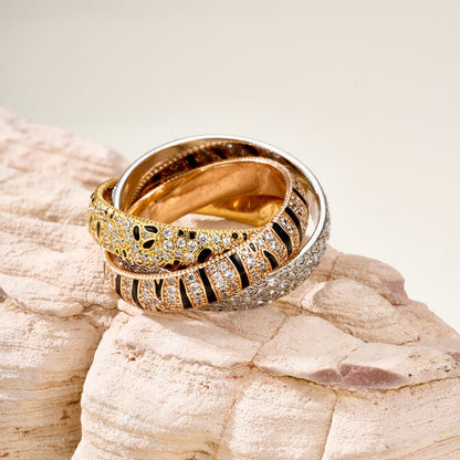 [Ornora Jewelry]TRINITY  RING LEOPARD PRINT