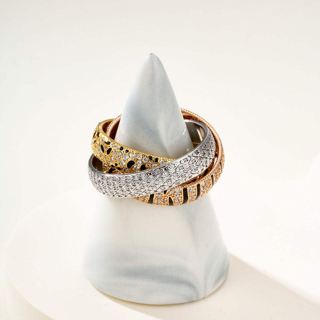 [Ornora Jewelry]TRINITY  RING LEOPARD PRINT