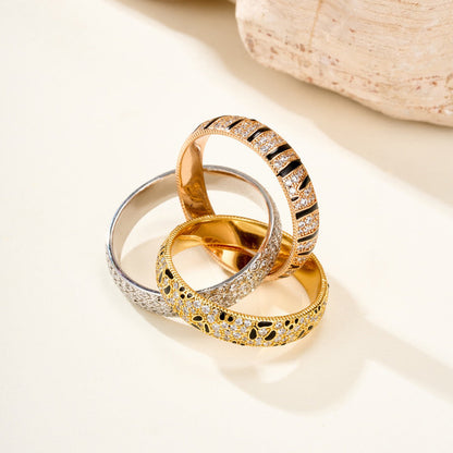 [Ornora Jewelry]TRINITY  RING LEOPARD PRINT