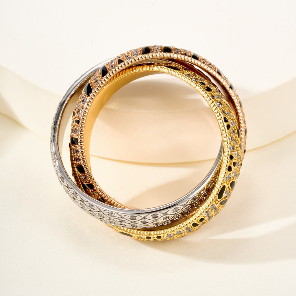 [Ornora Jewelry]TRINITY  RING LEOPARD PRINT