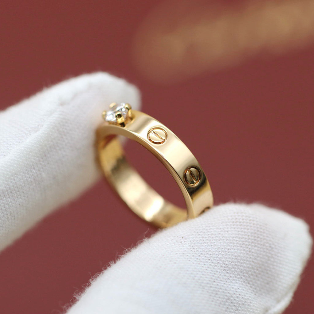 [Ornora Jewelry]LOVE RING 3.6MM 1 BIG DIAMOND