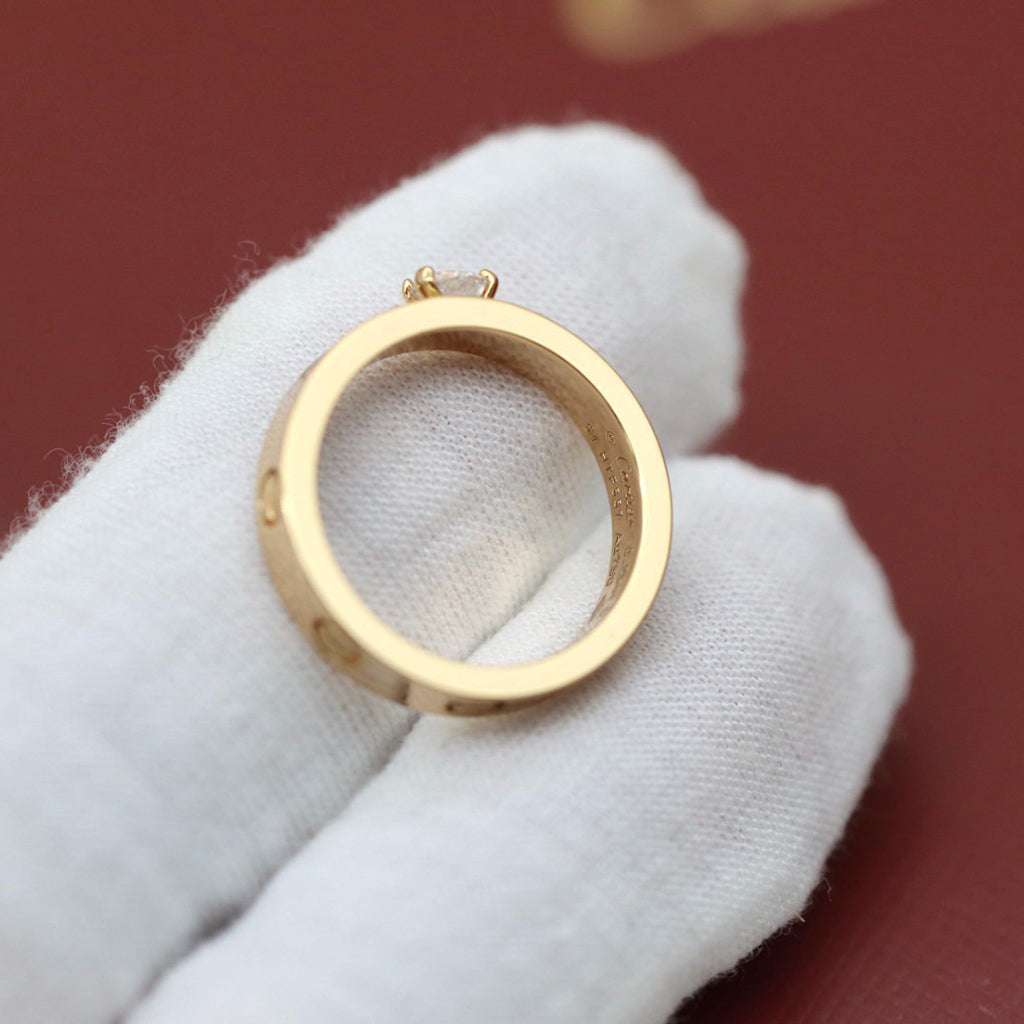[Ornora Jewelry]LOVE RING 3.6MM 1 BIG DIAMOND