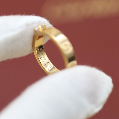 [Ornora Jewelry]LOVE RING 3.6MM 1 BIG DIAMOND