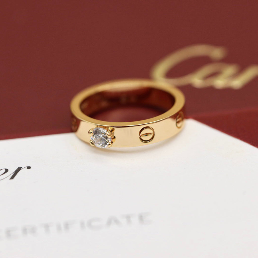 [Ornora Jewelry]LOVE RING 3.6MM 1 BIG DIAMOND
