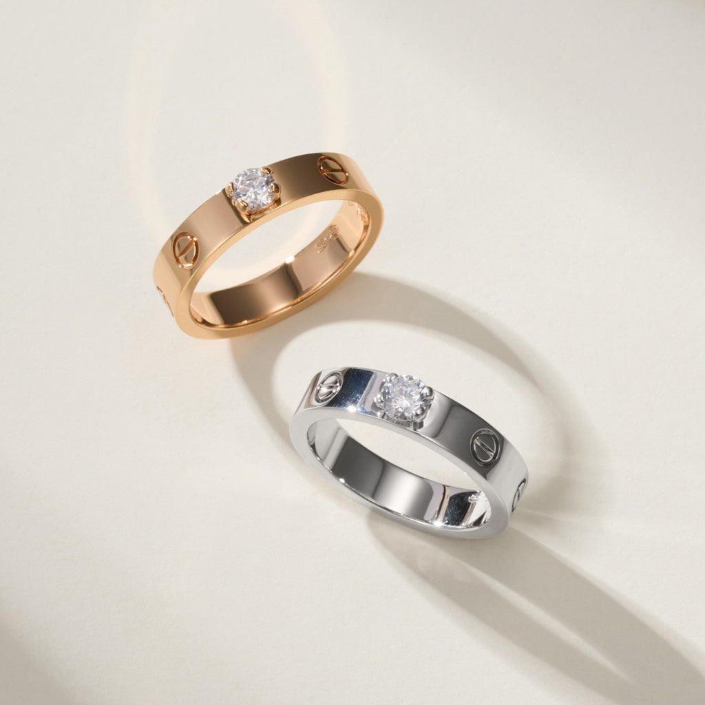 [Ornora Jewelry]LOVE RING 3.6MM 1 BIG DIAMOND