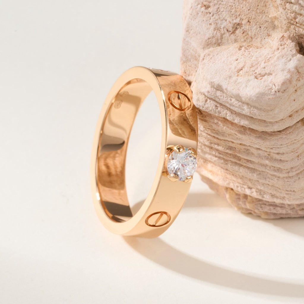 [Ornora Jewelry]LOVE RING 3.6MM 1 BIG DIAMOND