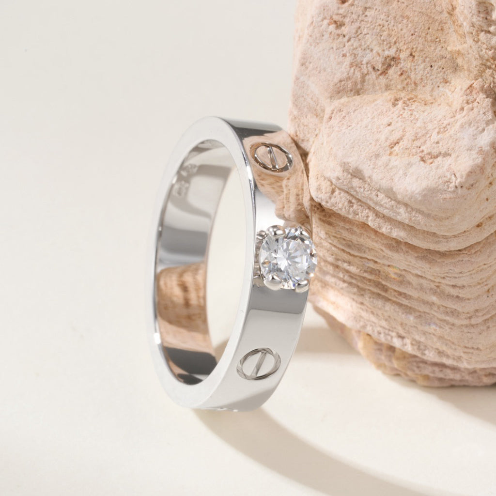[Ornora Jewelry]LOVE RING 3.6MM 1 BIG DIAMOND