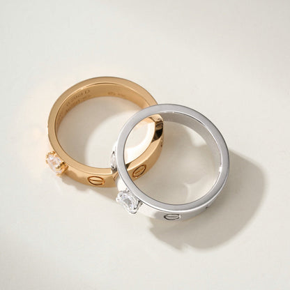 [Ornora Jewelry]LOVE RING 3.6MM 1 BIG DIAMOND