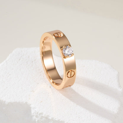 [Ornora Jewelry]LOVE RING 3.6MM 1 BIG DIAMOND