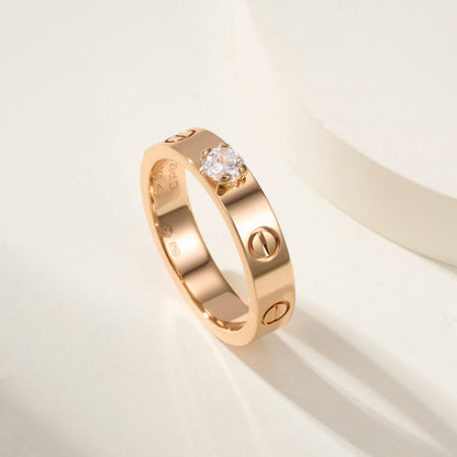 [Ornora Jewelry]LOVE RING 3.6MM 1 BIG DIAMOND