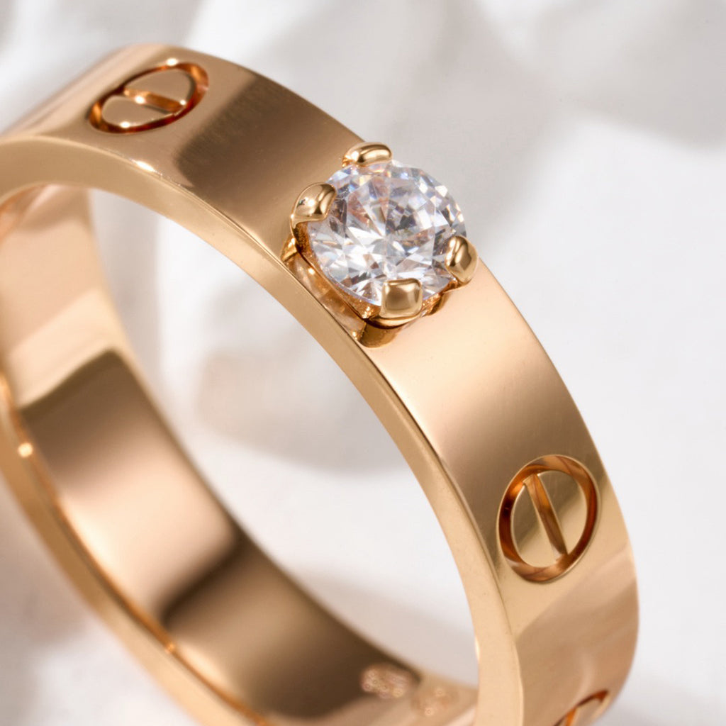 [Ornora Jewelry]LOVE RING 3.6MM 1 BIG DIAMOND