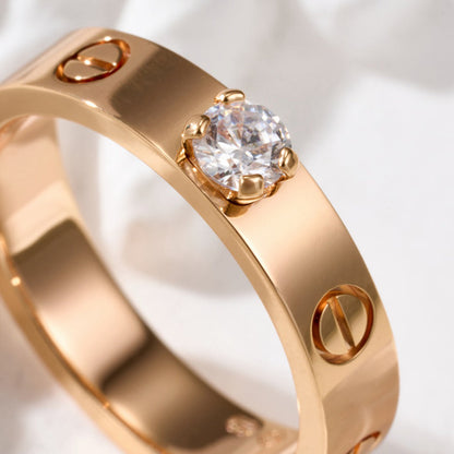 [Ornora Jewelry]LOVE RING 3.6MM 1 BIG DIAMOND
