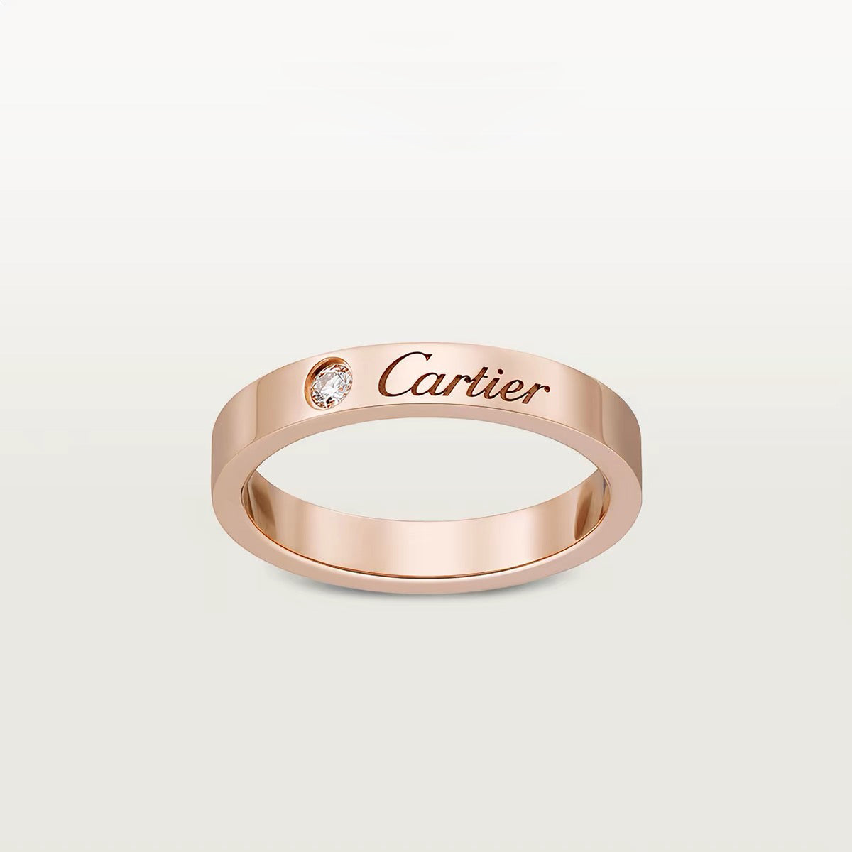 [Ornora Jewelry]LOVE RING 4MM 1 DIAMOND