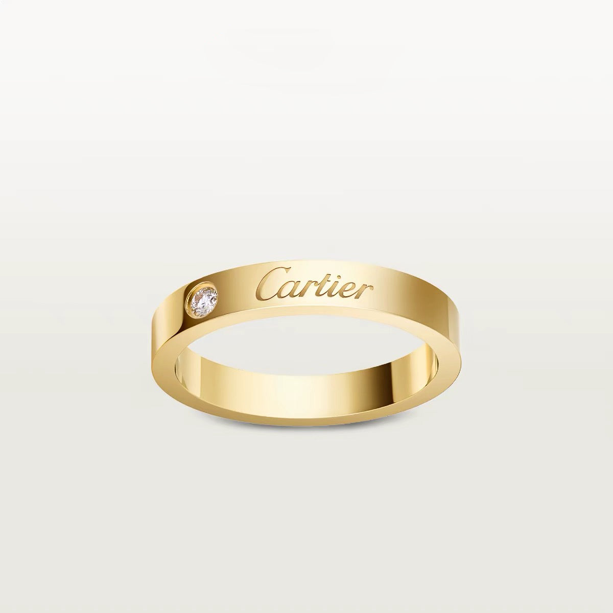 [Ornora Jewelry]LOVE RING 4MM 1 DIAMOND