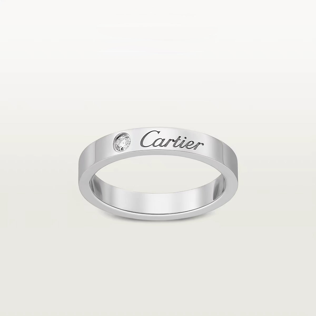 [Ornora Jewelry]LOVE RING 4MM 1 DIAMOND