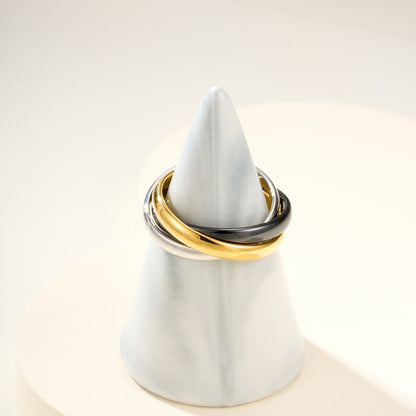 [Ornora Jewelry]TRINITY 3.2MM RING BLACK CERAMIC