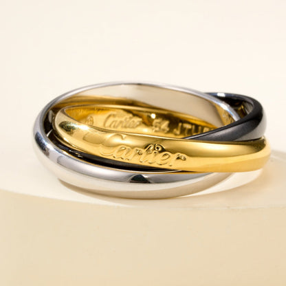 [Ornora Jewelry]TRINITY 3.2MM RING BLACK CERAMIC