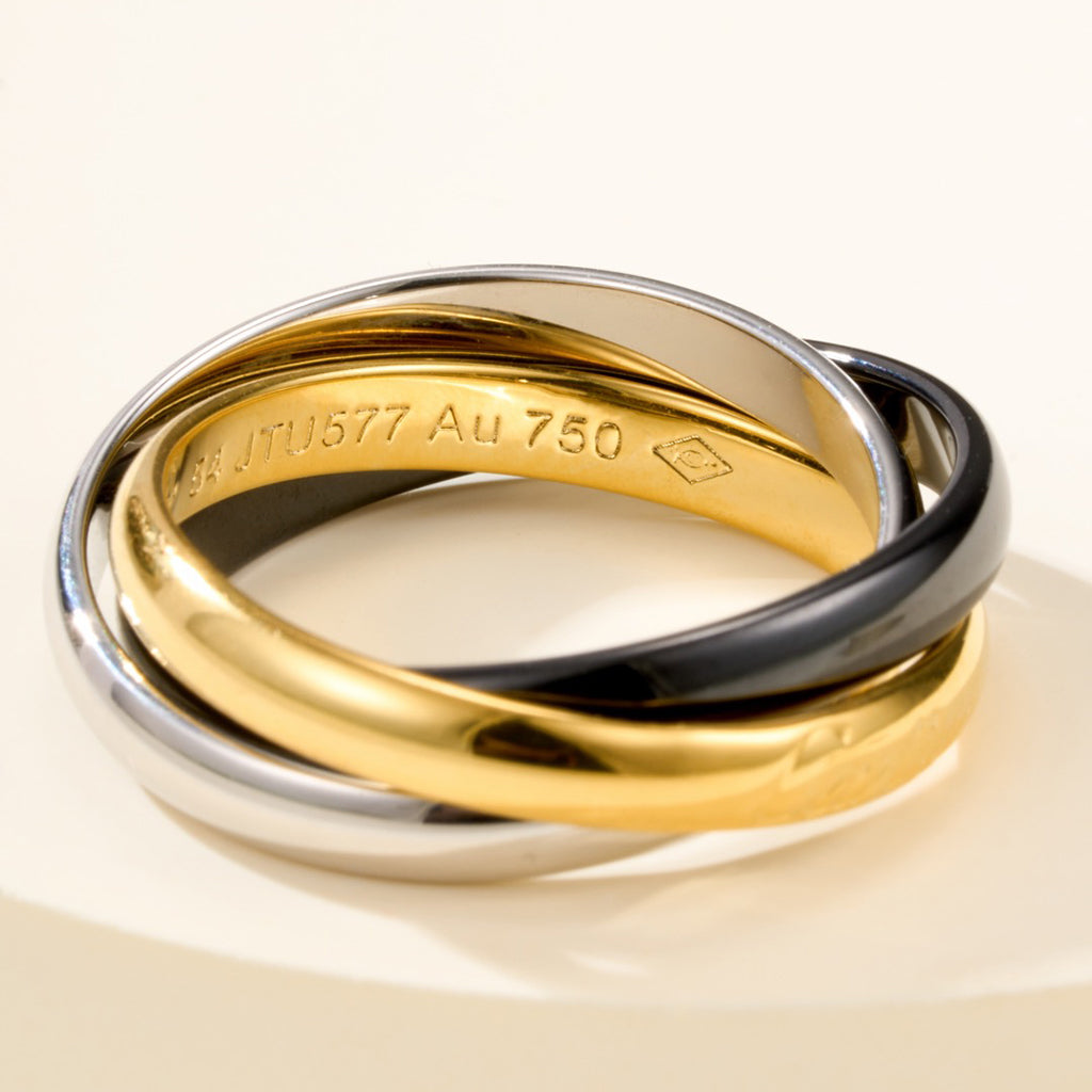 [Ornora Jewelry]TRINITY 3.2MM RING BLACK CERAMIC